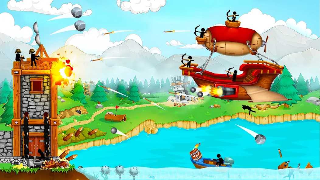 Game The Catapult- Stickman Pirates