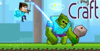 My Craft: Craft Adventure MOD APK 1.2.0 VIP Menu, No Death, Lots of Money, Gems, Spins, Remove Ads image