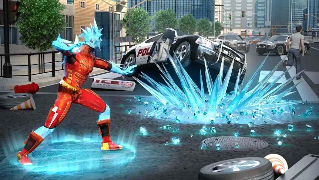 Tải Snow Storm Superhero 1.3.2 MOD Menu VIP, Rất Nhiều Tiền, Năng Lượng, Skills APK