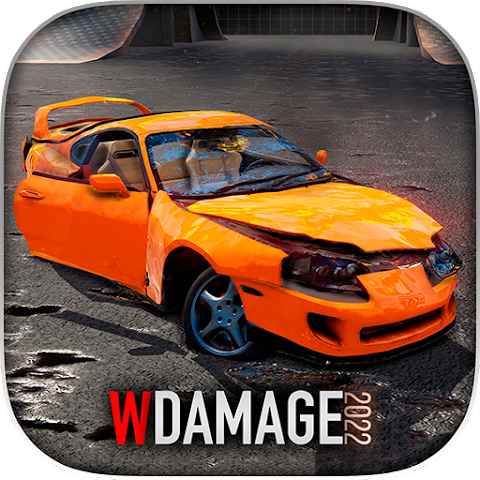 WDAMAGE: Car Crash Hack 261 MOD Free shopping, Unlocked APK icon