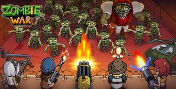 Tải Zombie War Idle Defense Game 259 MOD Menu VIP, Rất Nhiều Tiền, đá quý, vũ khí, VipToken, sức chịu đựng APK image