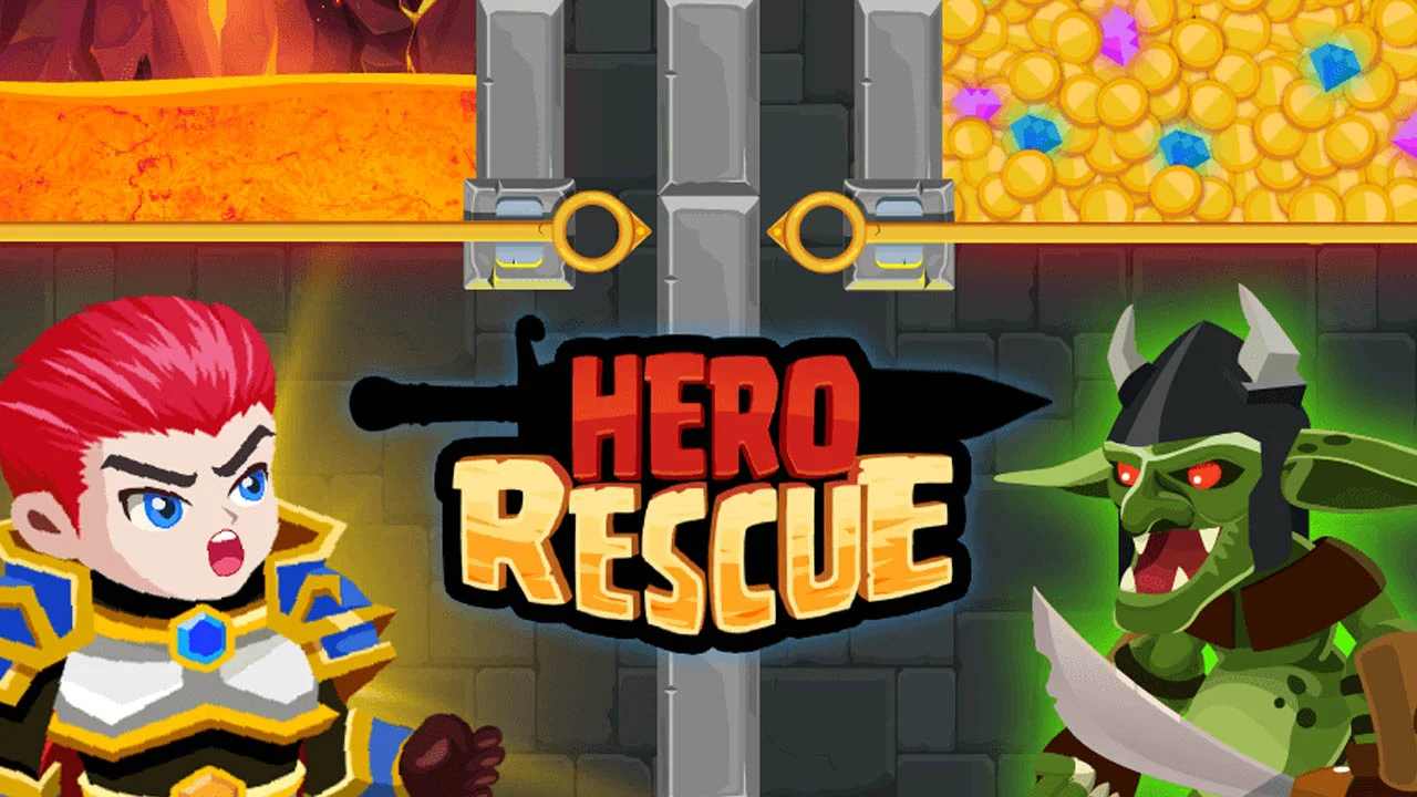 Hero Rescue 1.3.1 MOD VIP, Rất Nhiều Trái Tim/Mạng, Max Level, Xóa Quảng Cáo APK