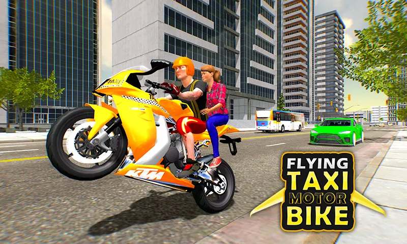 Flying Motorbike Taxi Driving 1.1.2 MOD Menu VIP, Rất Nhiều Tiền, Đã Có Xe, Mua Sắm 0Đ APK