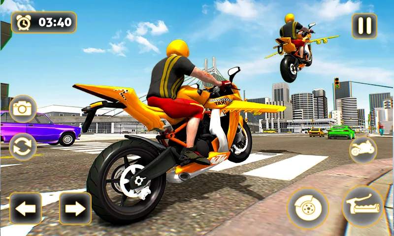 Game Flying Motorbike Taxi Driving MOD