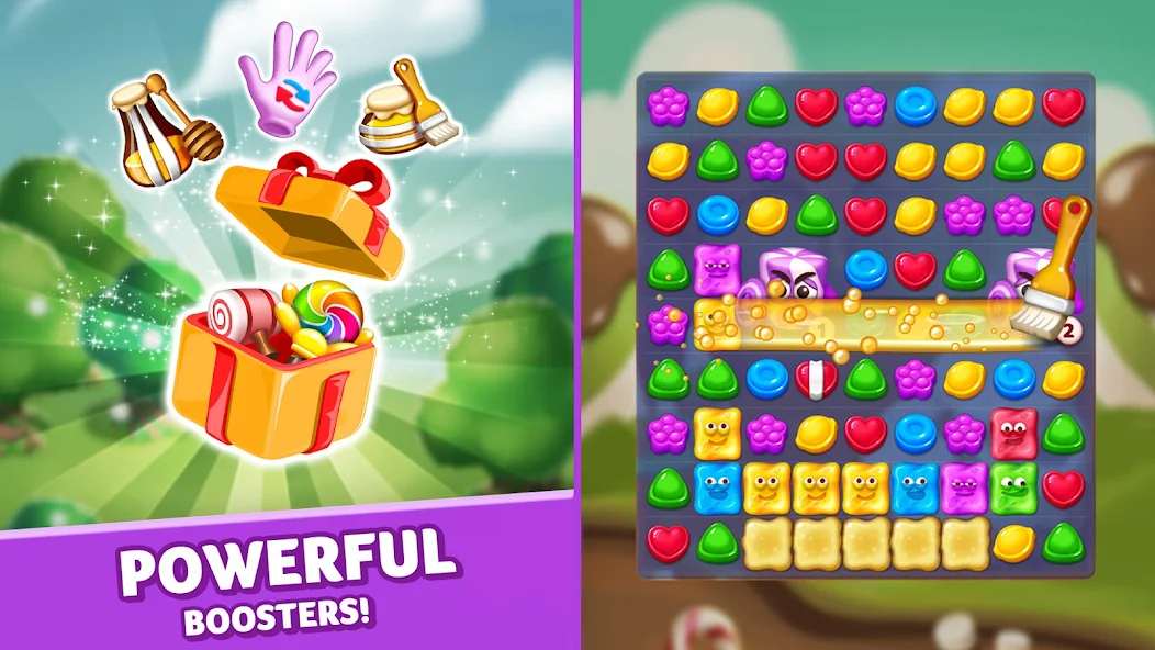 Game Lollipop & Marshmallow Match3 MOD