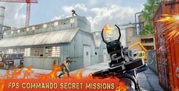 Gun Game FPS Commando Shooting 5.0 MOD VIP, God Mode, Dumb Enemy, No ADS APK image