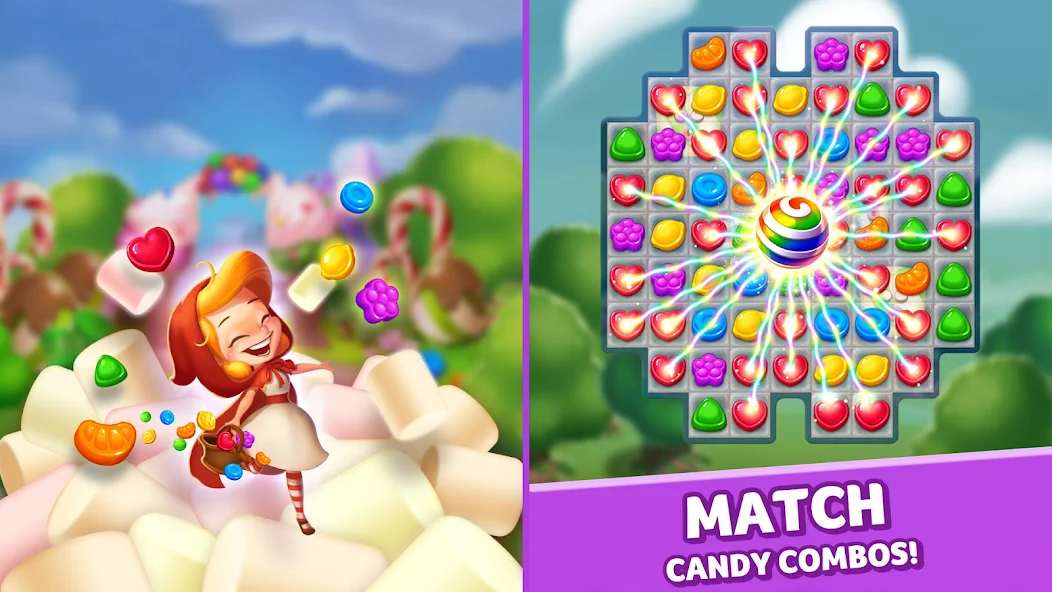 Lollipop & Marshmallow Match3 MOD APK