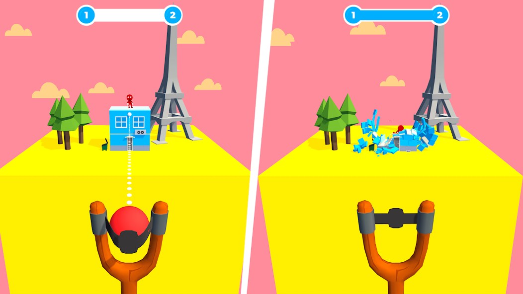 Slingshot Smash 1.6.84 MOD VIP, Rất Nhiều Tiền, Đã Có Tất Cả APK