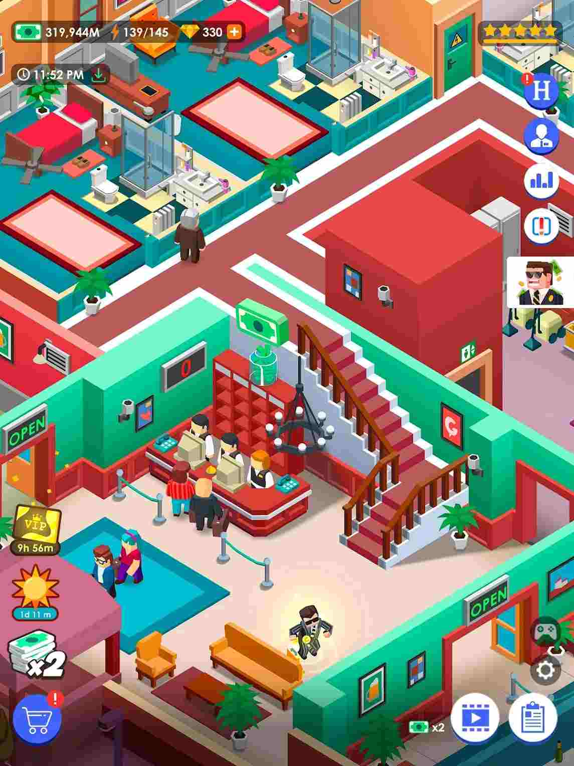 Top Features Of Hotel Empire Tycoon MOD APK